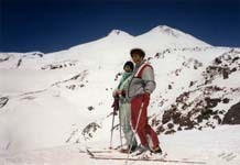 Alpine ski on Caucasus